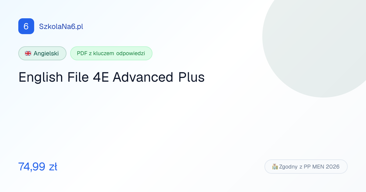 English File 4E Advanced Plus Książka nauc… — PDF z odpowiedziami ...