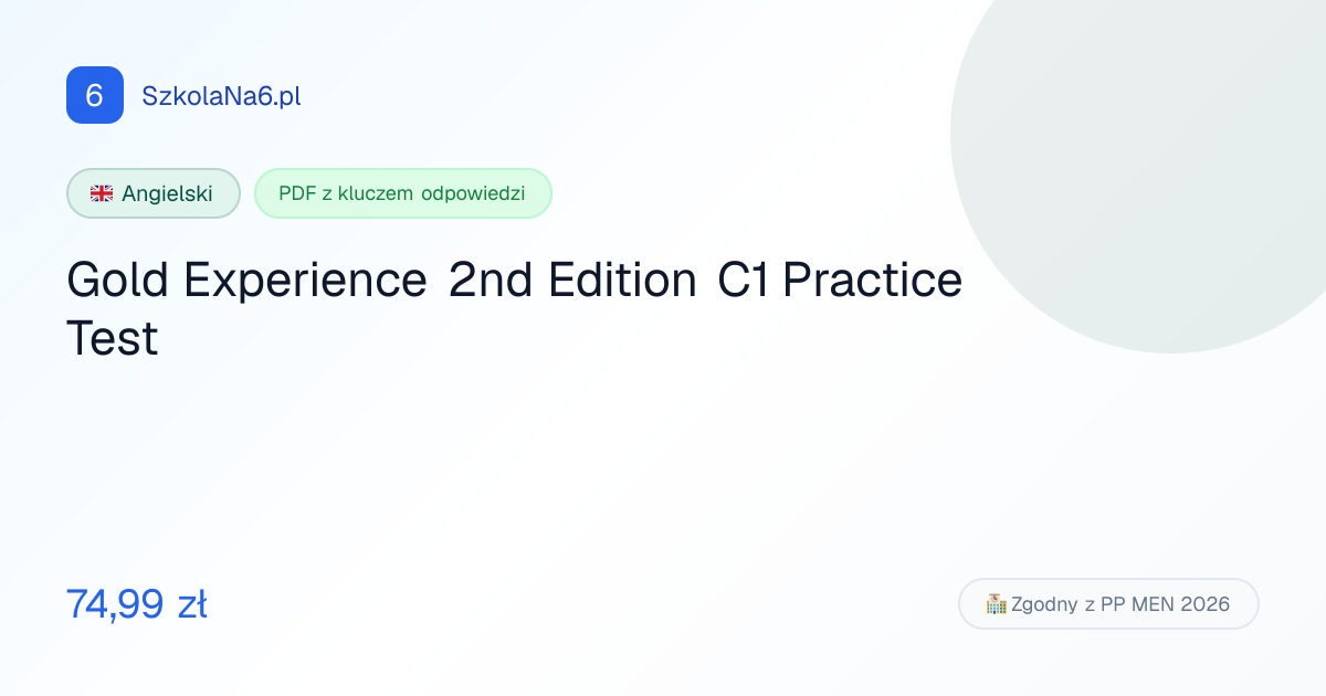 Gold Experience 2nd Edition C1 Practice Te… — PDF z odpowiedziami ...